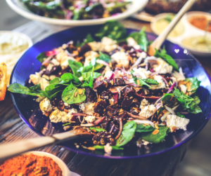 Salad with probiotics